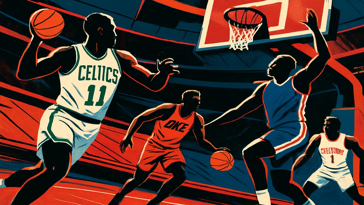 NBA Playoffs Day 2: Celtics Host 76ers, Thunder Versus Suns, Pistons Debut as Top Seed — illustration